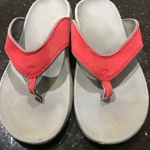 DRC orthopedic sandals in red.  Women’s size 10.